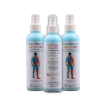 3 Blue Wonder flasker med spray.