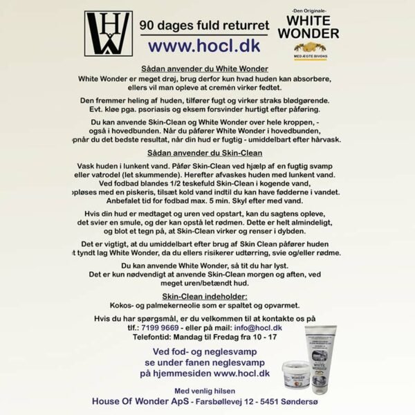 white wonder info