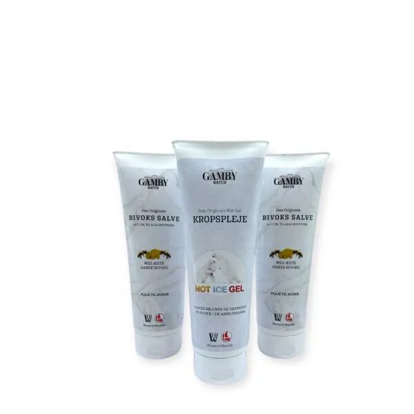 2 Bivoks Salve & 1 Kropspleje 3x250ml