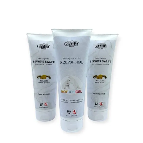 2 Bivoks Salver & 1 Kropspleje 3x250ml