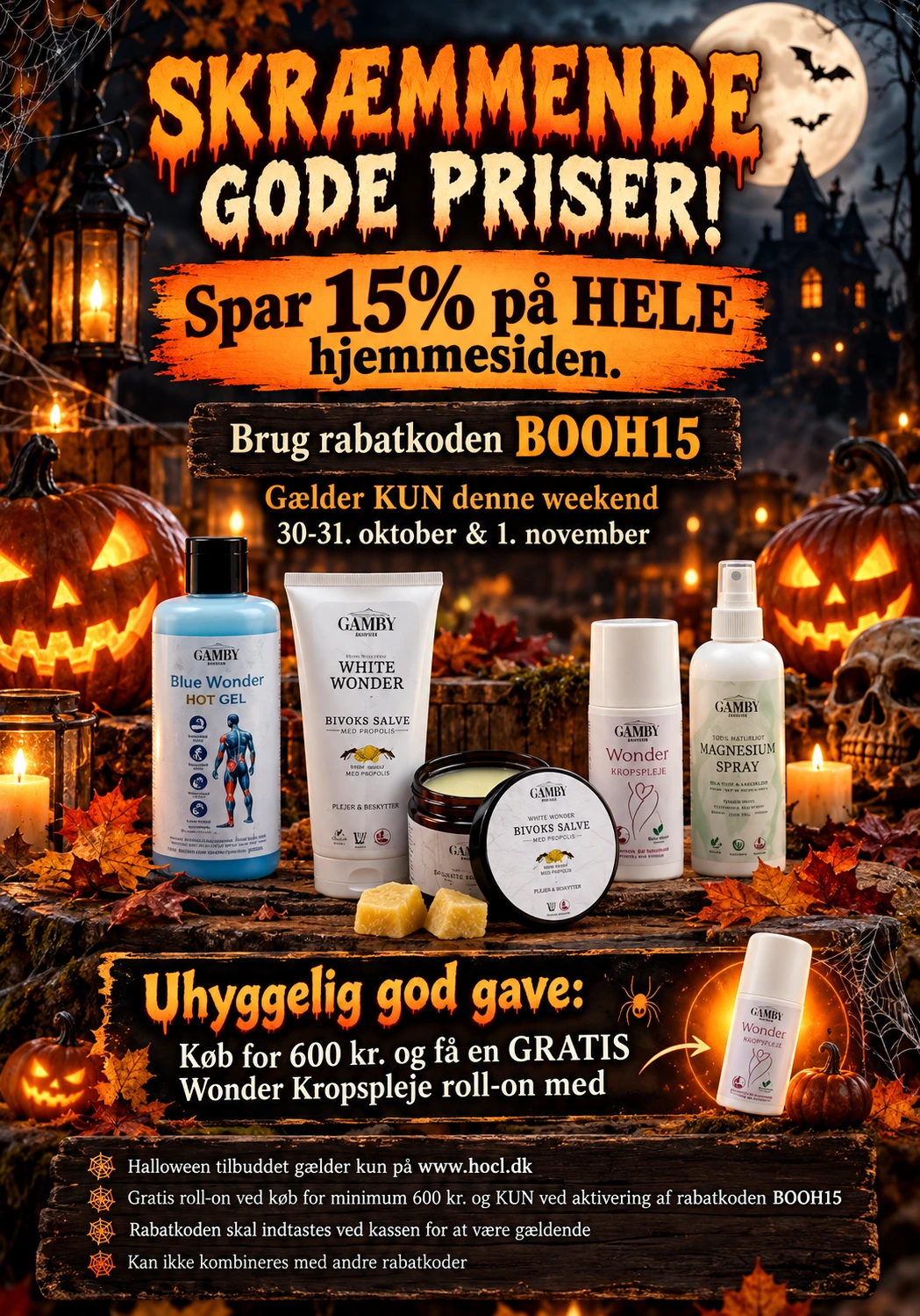Spooky Halloween Skincare Sale Poster 2